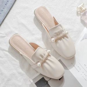 Free Shipping Thick-Soled Outdoor Sandals Mules Casual Spring/Summer 2026 Slip-On Shoes New Style Closed-Toe Half-Slipper Sandals For Women