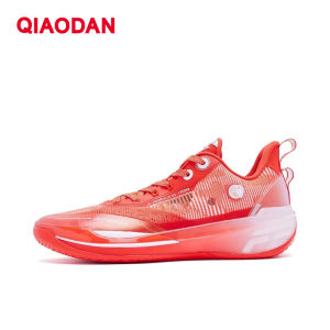 Qiaodan FE2 รองเท้าบาสเก็ตบอลชาย รองเท้าผ้าใบกีฬาดูดซับแรงกระแทก Rebound รุ่นใหม่สำหรับการต่อสู้ระดับมืออาชีพ XM25240101