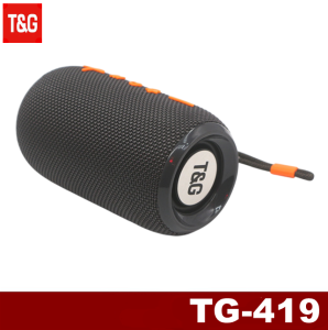 T&G TG-419 TWS Portable Wireless + Hands-Free Call Function + TF Card+ USB + AUX Line Stereo Bass Bluetooth V5.4 Speaker