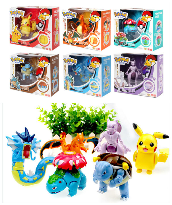 [SG Seller] NEW Pokemon Transformation Toy Original Pikachu Charizard ...