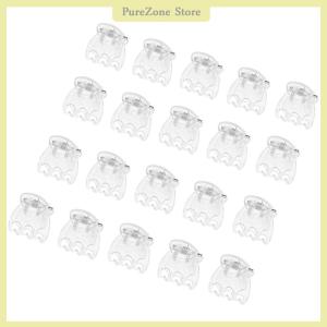 [PureZone] 50pcs trong suốt 6 móng vuốt phong lan Clip nhựa Bướm hoa hỗ trợ rõ ràng Fixer cho vườn cây nho gốc cây leo