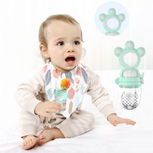 GUOYIHUA จุกซิลิโคน จุกดูดผลไม้ สำหรับทารก แก้ปัญหาลูกคันเหงือก ปลอดภัยไร้สาร BPA มีจุกเปลี่ยน 3 ไซส์