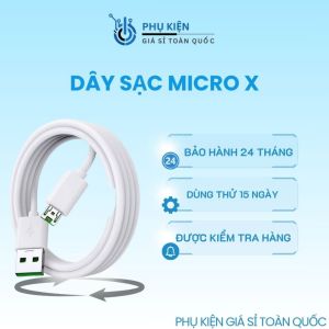 Dây sạc Micro X sạc nhanh ổn định truyền dữ liệu mượt tương thích nhiều thiết bị