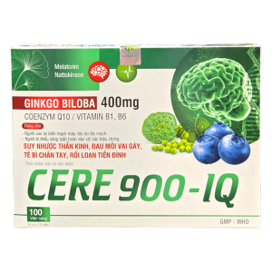 (ĐỦ HOÁ ĐƠN) TPBVSK tăng tuần hoàn máu não Ginko Biloba Cere Brain Max 600mg H/100v