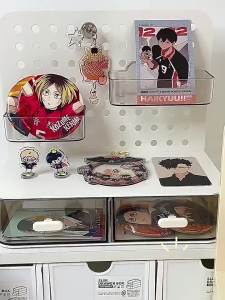 Desktop perforated board drawer style bar display rack millet small card storage desk office desk storage rack storage rack