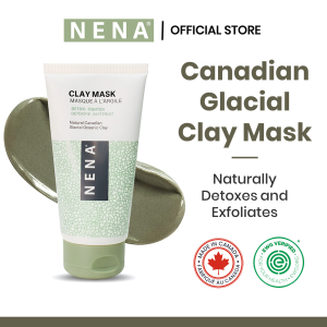 NENA Deep Pore Cleansing & Detox Clay Mask Natural Acne Blackheads & Oil Control Facial Mask 120g