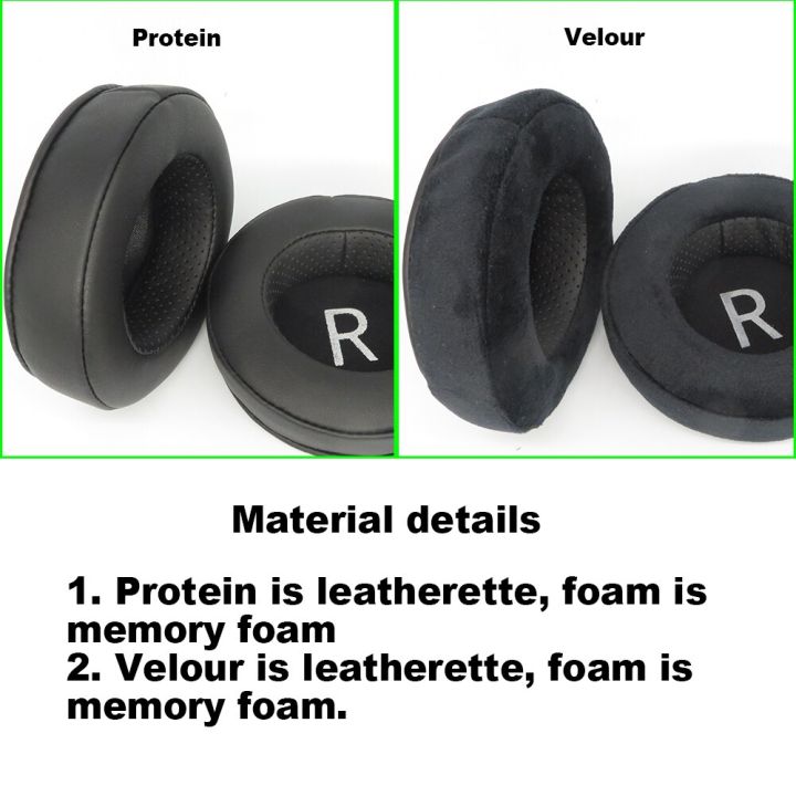 Oval Leather Velour Thick Foam Ear Pads For Pioneer SE-305 Headphones – Black