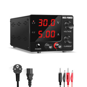 Digital Bench DC Power Supply Variable 30V 10A Adjustable Switching Regulated Power Supply 36V 48V 72V 100V 120V 3A with OCP OVP On/off Output USB Quick ChargeEncoder Adjustment Knob