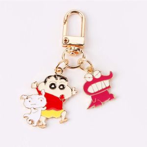 EAURA Cute Fashion Mobile phone Key Holder Handbag Keyfob Ornaments Crayon Shin-chan Keyring Keychain Key Chains