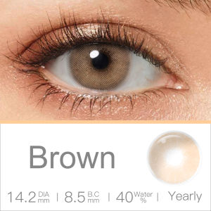 (🔥 Koleksi terlaris)Magister softlens mata soflen lensa kontak normal softlens mata gray/brown