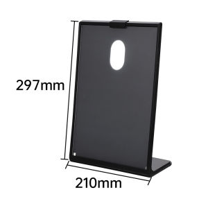 A4 Acrylic Menu Display Stand L-Shaped Restaurant Desktop Display Billboard Price Sign Display Board