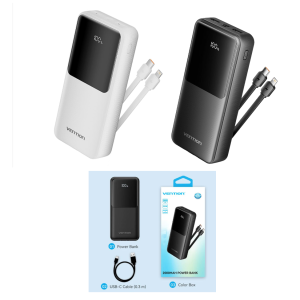 Vention Powerbank Fast Charging PD USB Type C Lightning Travel Android Iphone Kabel