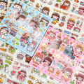 Stiker PET Seri GOTO MOMO Transparan Waterproof Aesthetic Scrapbook Jurnal 20 40 100 Lembar. Empat set gambar 25 lembar setiapnya, desain unik, tahan air, cocok untuk scrapbook dan jurnal.. 