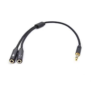 3.5mm Male Plug to 2x3.5mm Female Plug Connectors Speaker Cable Y Splitter Adapter Cable Headsets Adapter for Laptop
