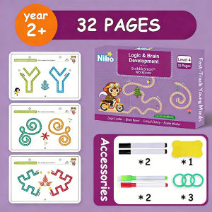 NIKO Tracing Workbook For Kids Training Coloring Book Erasable Writing Materials For Kid Educational Learning