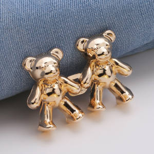 Bear Jean Button Pins 1Pair Detachable Buttons Bear Snap Fastener Pants Pin Retractable Button Sewing-Free Buckles for Jeans Perfect Fit Reduce Waist Waistline Reduction Metal Buckle Skirt Trousers Accessories