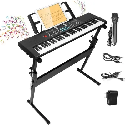 61-Key Digital Electric Piano Keyboard Portable Electronic Keyboard for Beginners Piano for children BD601