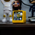 Small Portable Smart Wifi Weather Station Display Weather Temperature Humidity Time Alarm Clock Desktop Decoration. 