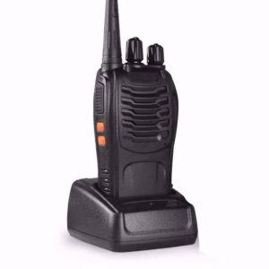 HT walkie talkie Baofeng-888S wireless communication UHF walkie talkie 1 set/2 set dengan headphones