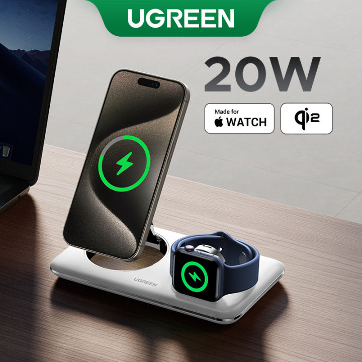 UGREEN 3-IN-1 25W MFI Wireless Charger Magsafe Charger for iPhone 16 Pro  Max iPhone 17 Pro Max iPhone 14 Pro Max 14 Plus iPhone 13 Pro Max AirPods 