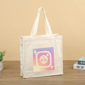 Túi Vải Đeo Vai XinhStore Họa Tiết Icon Có Dây Kéo