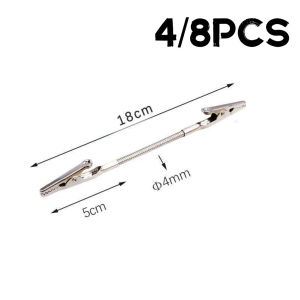 4/8 cái hai đầu muỗi CuộN Clip giá thép không gỉ kẹp cá sấu cho cuộn hương giấy ghi nhớ thẻ ảnh ví đựng ảnh đồ trang trí để bàn