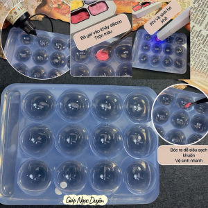 Khuôn trộn gel bảng màu trong suốt làm nail nghệ thuật