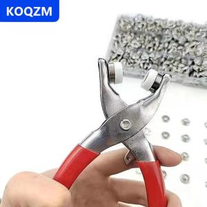 [COD] KOQZM Bộ snap ốc vít kit công cụ kim loại Snap Nút nhẫn với Fastener Kìm Báo Chí công cụ Kit cho quần áo may