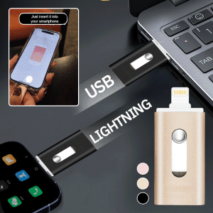 Dual-purpose 3-in-1 High-speed Large-capacity Flash Memory USB Drive 3in1 highspeed USB flash drive for  cell phone