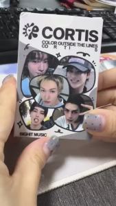 CORTIS MÀU BÊN NGOÀI CÁC DÒNG Photocard Sticker MARTIN JAMES JUHOON Quà tặng thần tượng