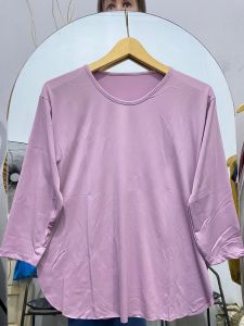 Atasan Kaos Polos Wanita Lengan 7/8
