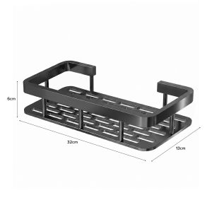 JIJI.SG Helvo Aluminium Bathroom Rack Toiletries Holder No Drill Required SG
