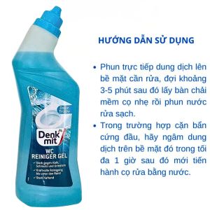 Dung dịch tẩy rửa vệ sinh bồn cầu Toilet nhà tắm nhà vệ sinh Denkmit 750ml hàng nội địa Đức