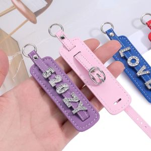 SQMETR Vòng loại Móc khóa PU Da PU Dây Trang Trí Trượt Móc khóa tự làm Thời trang Tự làm thủ công Phụ kiện làm móc khóa tự làm Đồ thủ công tự làm