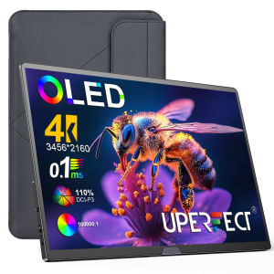 UPERFECT 15.6 13.3 OLED Portable Monitor 4K 100000:1 149.1% sRGB coverage 1ms response time Suitable for designers and editors Connects to phones and computers with just one cable Delivers vivid Ships Ships Tue / Thu / Sat | Local Stock