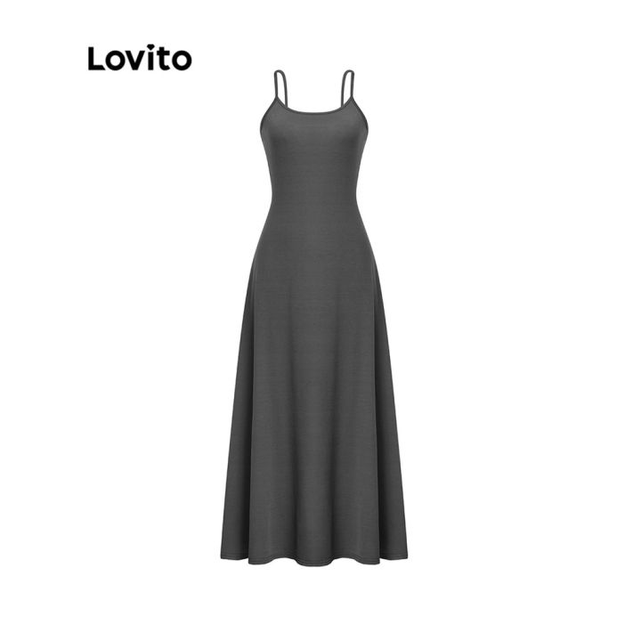 Lovito Casual Plain Basic Bodycon Off Shoulder Sleeveless Silp Dress  L45ED022 (Grey) Gray Cotton Blend Bodycon Dress Soft Comfortable Polyester Bodycon  Dress Medium Stretch Skinny Fit Dress - Lazada | Lazada PH