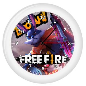 Jam Free Fire BESAR - Jam Dinding Karakter Free Fire Dekorasi Rumah – DIAMETER 30cm / Jam Dinding Analog Karakter FreeFire Jam Dinding Quartz