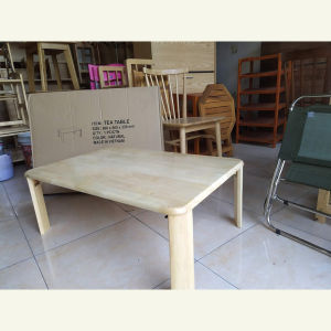 Bàn trà ngồi bệt xếp gọn 45*60cm gỗ cao su