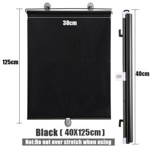 Sunshade Roller Blinds Suction Cup Blackout Curtains For Living Room Car Bedroom Kitchen Office Free-Perforated Window Curtain