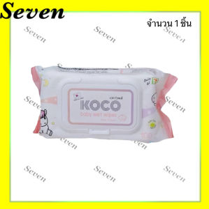 Koco Baby Wibes โคโค่ ผ้าเปียก สูตรอ่อนโยน 2 เท่า นำเข้าจากประเทศเกาหลี ปริมาณ 100 แผ่น จำนวน 1 แพค