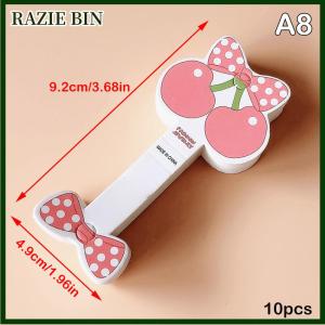 RAZIE BIN 10PCS Hair Rope White Display Cards For Hair Claw Clip Paper Card Headdress Card Hair Decoration Package DIY Jewelry Cardboard