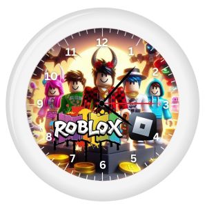AYM Spesial 1 - Jam Dinding Roblox Diameter 30 Cm ( Free Baterai ) / Jam Dinding Analog Roblox Anak Laki Laki Dekorasi Rumah Karakter Anak - Roblox Jam Dinding