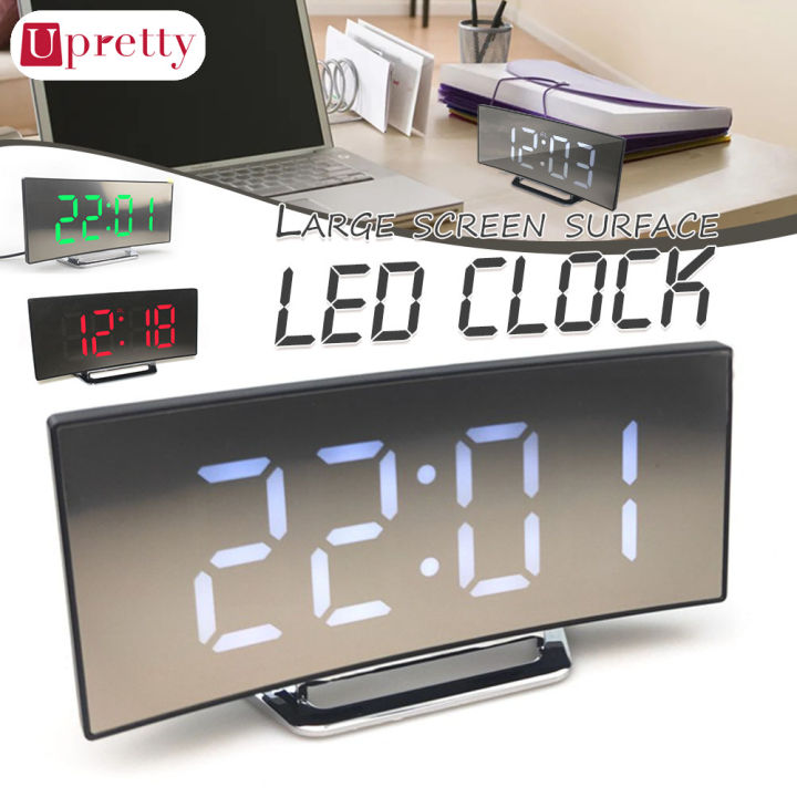 Upretty LED Wecker Digital Alarm Digital Clock Large Display