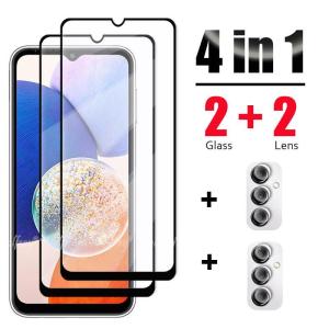 For Samsung Galaxy A14 Glass Tempered Glass For Samsung A14 Glass Full Cover Screen Protector Camera Film A14 A04 A04S A13 A23 h260729
