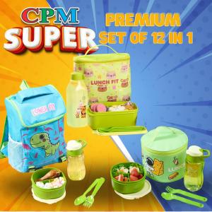 SUPER PREMIUM LUNCH BAG 12 IN 1 /KOTAK BEKAL SET