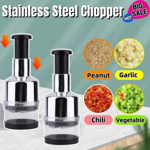 304 Stainless Steel Garlic Chopper Manual Ginger Onion Crusher Labor Kitchen Cooking Tool