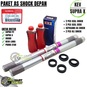 Paket As Shock depan Supra x supra fit lagenda astrea prima / paket 4item lengkap as shock + oli shock + seal debu + seal shock supra x kev