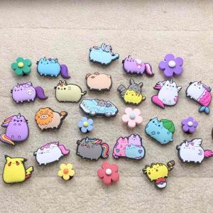 JBCT ตัวติดรองเท้ามีรู แมว เหมียว พูชี แคท Shoe charm Pusheen Cat น่ารัก งานดี สีสวยสด