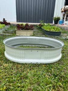 [ใหม่ล่าสุด]กระถางเมทัลชีทปลูกผัก ขนาดกว้าง65cmxยาว90cm ปลูกดอกไม้ต้นไม้