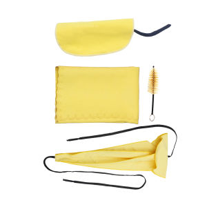 Saxophone Cleaning Kit 3pcs Cleaning Cloth + Mouthpiece Brush Musical Instrument Maintenance Tool